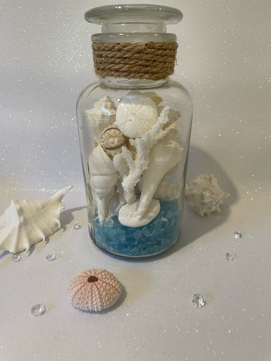 'Miami Beach' - Small Glass Jar full of Ocean Gems